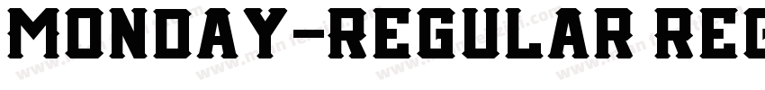 Monday-Regular Regul字体转换